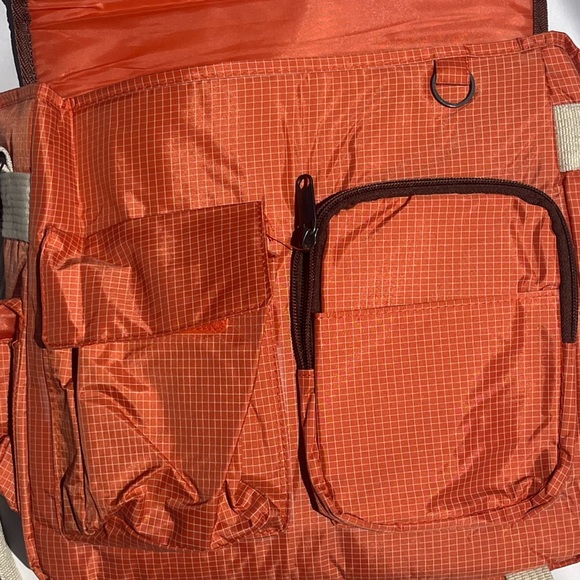 RBX orange and tan new with tags over the shoulder messenger bag laptop bag - Picture 3 of 5